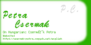 petra csermak business card